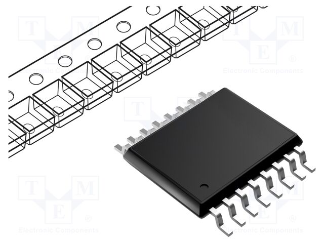 I/O Expander, 8bit, 400 kHz, I2C, SMBus, 2.3 V, 5.5 V, TSSOP