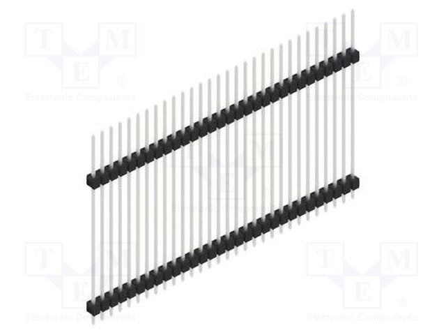 Connector: pin strips; pin header; male; PIN: 30; 2.54mm; THT; 1x30
