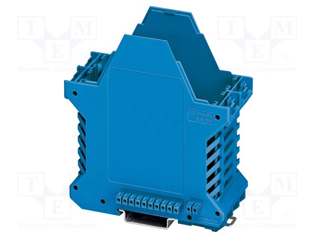 Enclosure base; with FE contact,with terminals; blue; UL94V-0
