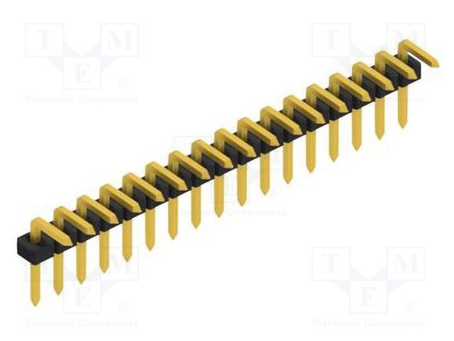 Connector: pin strips; pin header; male; PIN: 17; 2mm; THT; 1x17