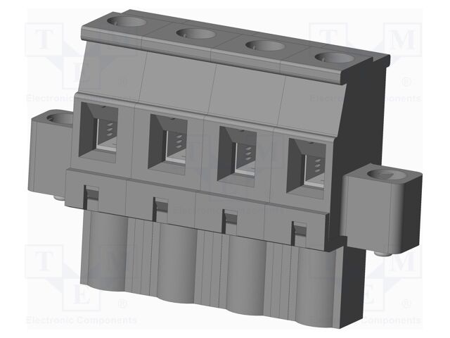 Connector: pluggable terminal block; plug; female; angled 90°