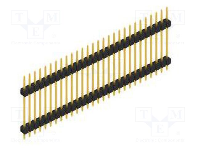 Connector: pin strips; pin header; male; PIN: 28; 2.54mm; THT; 1x28