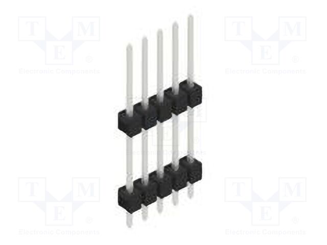 Connector: pin strips; pin header; male; PIN: 5; 2.54mm; THT; 1x5