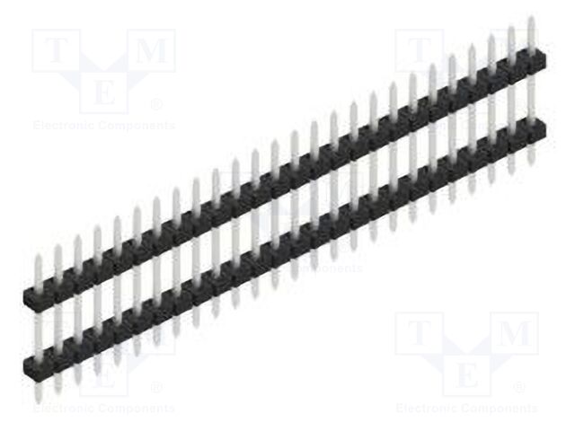 Connector: pin strips; pin header; male; PIN: 26; 2mm; THT; 1x26