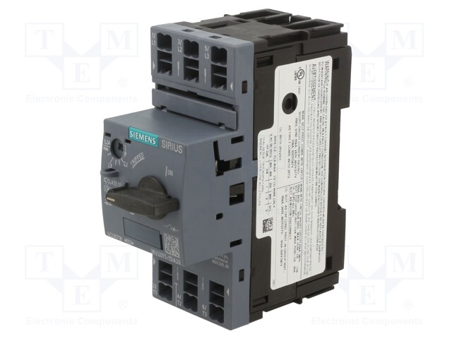 Motor breaker; Size: S00; Overcurrent release: 2.2÷3.2A; 1.1kW