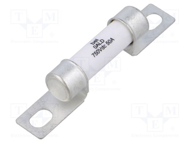 Fuse: fuse; 50A; 750VDC; ceramic
