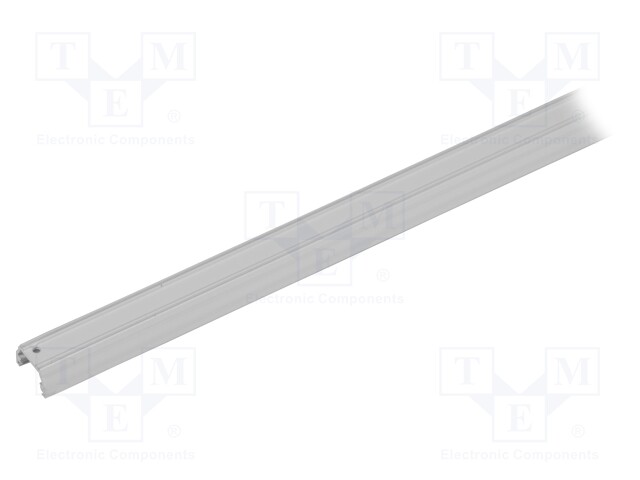 Profiles for LED modules; white; L: 1m; MICRO-PLUS; aluminium