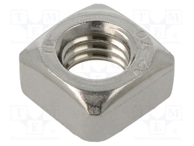 Nut; M8; A2 stainless steel; 6.5mm; Head: square