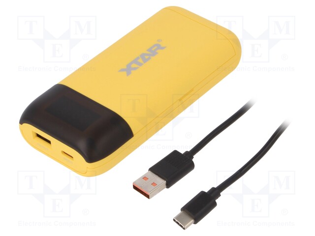 Charger: for rechargeable batteries; Li-Ion; 3.6/3.7V; 5VDC