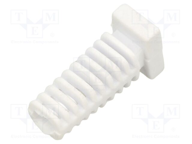 Strain relief; elastomer; white; Panel thick: max.2.2mm; L: 25mm