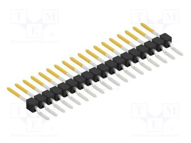 Connector: pin strips; pin header; male; PIN: 18; 2.54mm; SMT; 1x18