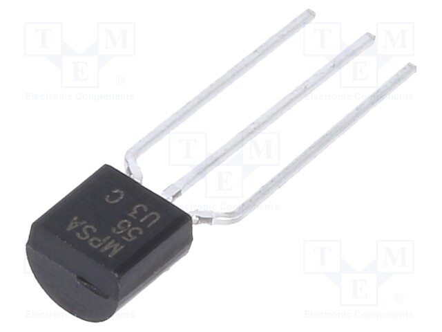 Transistor: PNP; bipolar; 80V; 0.5A; 625mW; TO92