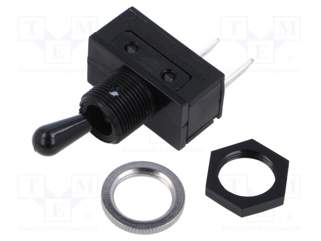 Switch: ROCKER; 16A/250VAC; Leads: 6,3x0,8mm connectors