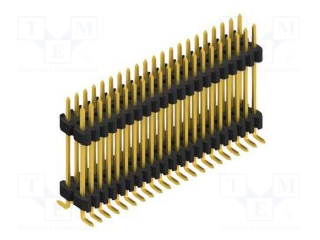 Connector: pin strips; pin header; male; PIN: 42; 1.27mm; SMT; 2x21