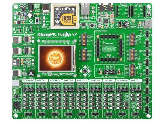 Dev.kit: Microchip PIC; Family: DSPIC,PIC24,PIC32; Comp: VS1053