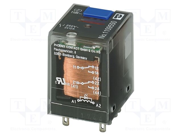Relay: industrial; Mounting: socket