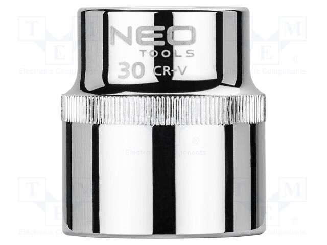 Socket; 6-angles,socket spanner; HEX 30mm; 1/2"