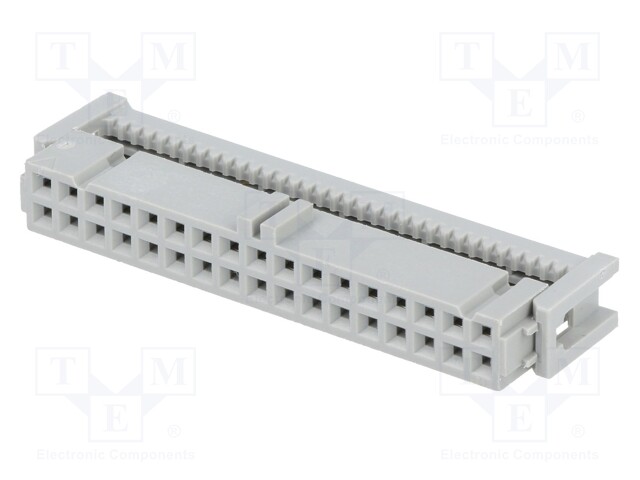 Plug; IDC; female; PIN: 34; IDC; for ribbon cable; 1.27mm; 4.25A