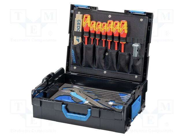 Kit: general purpose; toolbox,case; 44pcs.