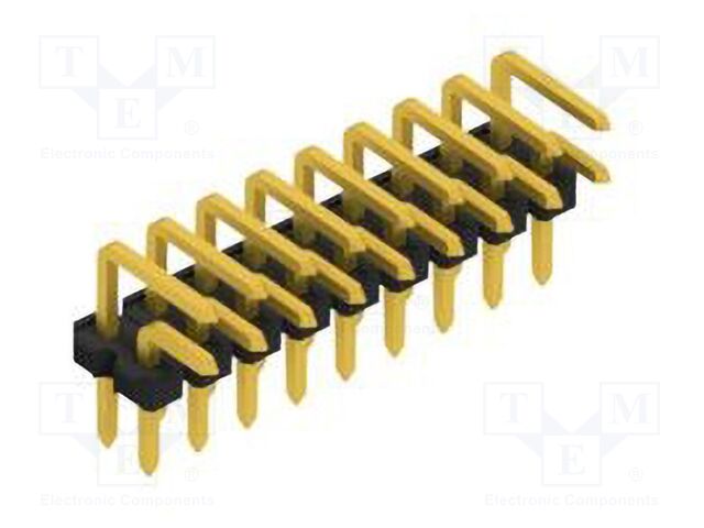 Connector: pin strips; pin header; male; PIN: 18; 2.54mm; THT; 2x9