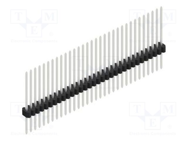 Connector: pin strips; pin header; male; PIN: 32; 1.27mm; THT; 1x32