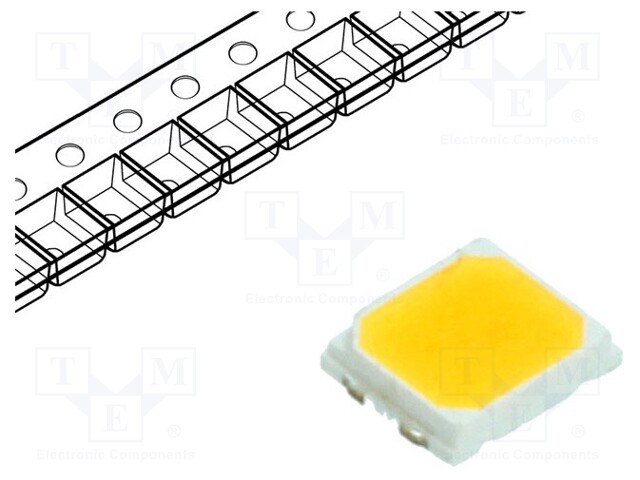 LED; SMD; 2835; white warm; 22÷28lm; 3000(typ)K; 80; 120°; 60mA