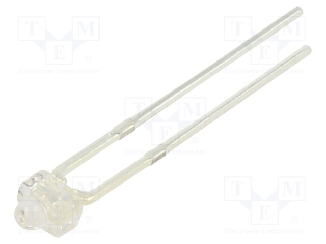 LED; 1.8mm; yellow; 1500÷2000mcd; 15°; Front: convex; 1.9÷2.4V; THT