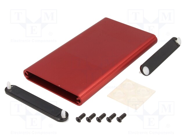 Enclosure: with panel; 1455; X: 70mm; Y: 120mm; Z: 12mm; aluminium