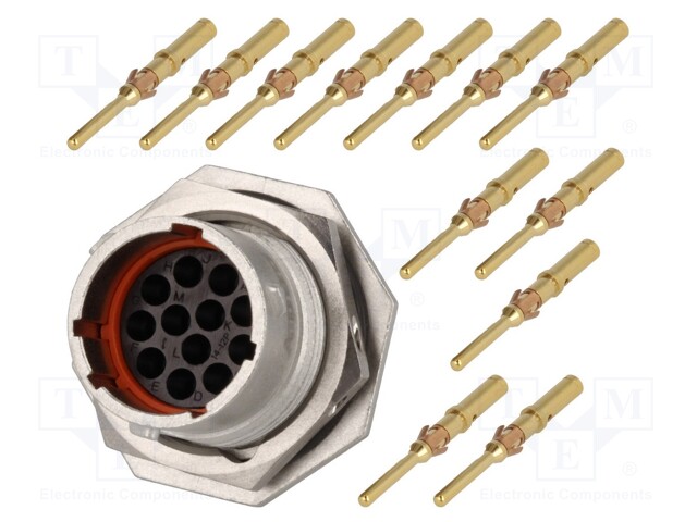 Connector: circular; Series: RT360; socket,plug; male; crimped