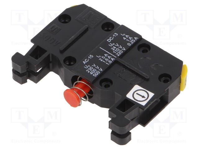 NC; 2.5A/230VAC; 4A/24VDC; 22mm; front fixing; Man.series: ST22
