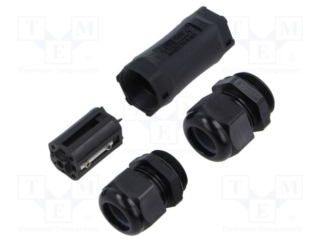 Connector: AC supply; screw terminal; TH400; ways: 3; -40÷125°C