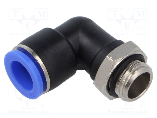 Push-in fitting; angled 90°; -0.95÷15bar; Thread: M16x1,5; 0÷60°C