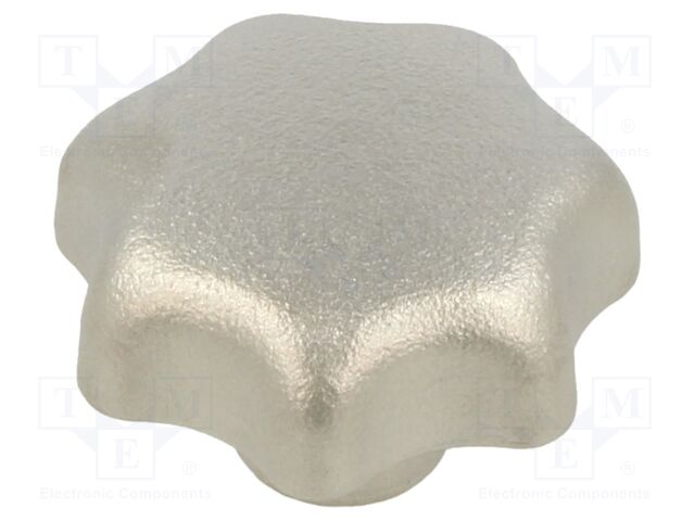 Knob; blind,with internal thread; Dia: 32mm; M6; stainless steel