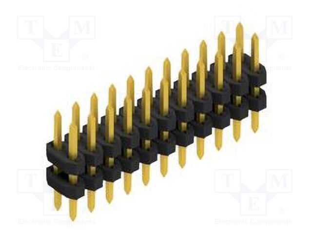 Connector: pin strips; pin header; male; PIN: 22; 2mm; THT; 2x11