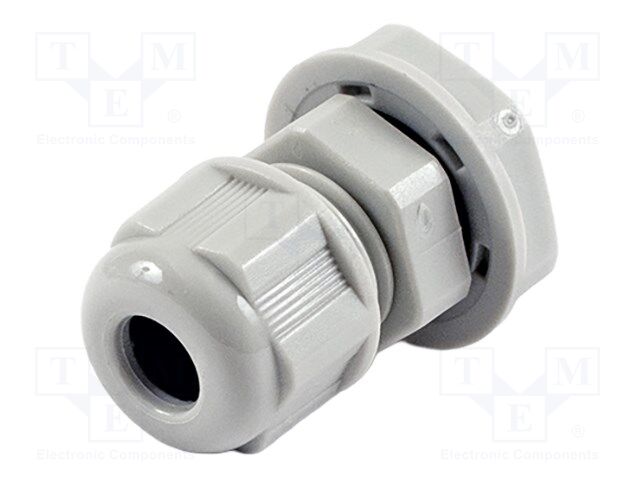 Cable gland; PG7; IP68; nylon; UL94V-2; grey