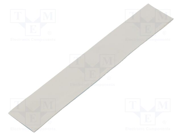 Tape: heat transfer; W: 20mm; L: 120mm; Thk: 0.5mm; 2W/mK; grey; 5kV