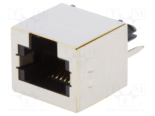 Socket; RJ12; PIN: 6; shielded; Layout: 6p6c; THT; straight