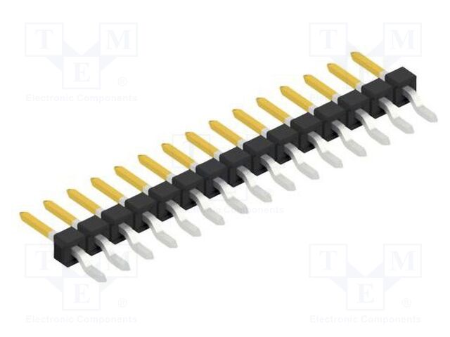 Connector: pin strips; pin header; male; PIN: 15; 2.54mm; SMT; 1x15