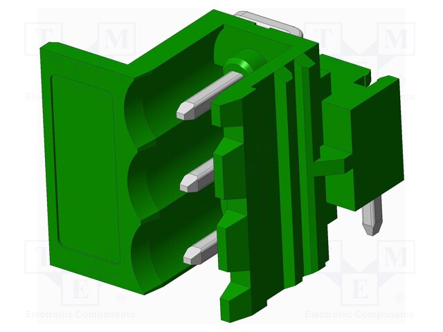 Connector: pluggable terminal block; socket; male; side,angled