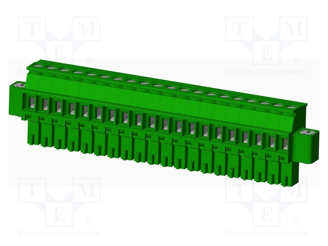 Connector: pluggable terminal block; plug; female; angled 90°