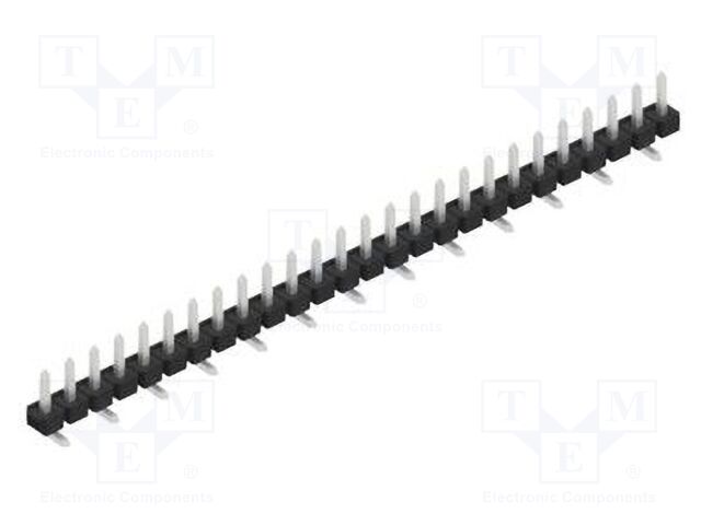 Connector: pin strips; pin header; male; PIN: 26; 2.54mm; SMT; 1x26