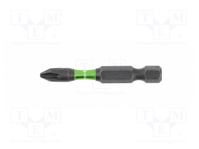 Screwdriver bit; Pozidriv®; PZ2; Overall len: 50mm; 2pcs.
