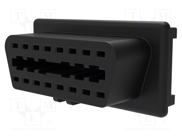 Diagnostic OBD II; black; 10A; Insulation: polyamide; -25÷85°C