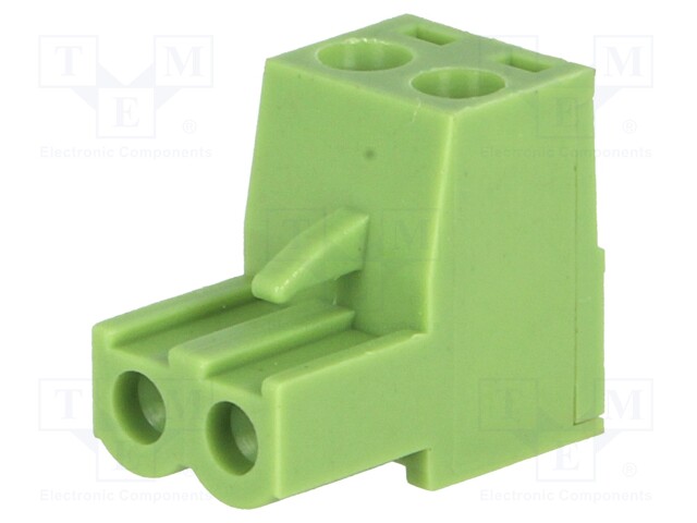 Pluggable terminal block; 5mm; ways: 2; straight; plug; female