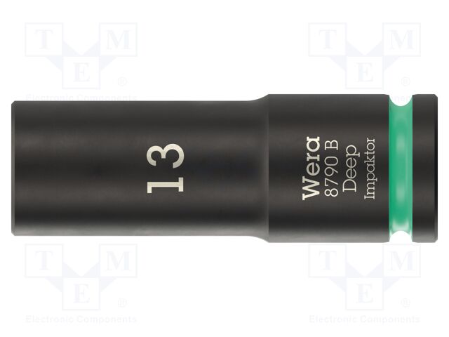 Socket; 6-angles,socket spanner,impact; HEX 13mm; 3/8"; IMPAKTOR