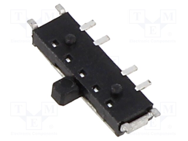 Switch: slide; Pos: 3; SP3T; 0.3A/6VDC; ON-ON-ON; SMT; Leads: for PCB