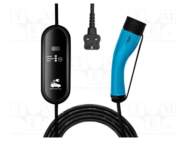 EMobility: charger; 1x0.5mm2,3x2.5mm2; 110/250VAC; 3kW; IP54; 5m