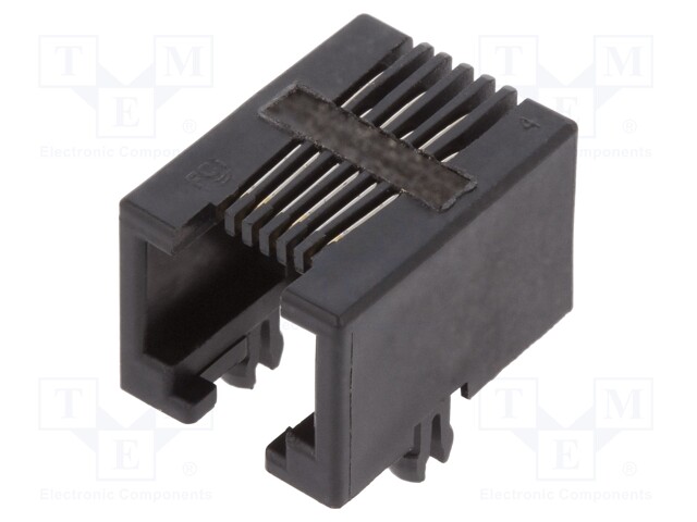 Socket; RJ12; PIN: 6; Cat: 3; unshielded; gold-plated; Layout: 6p6c
