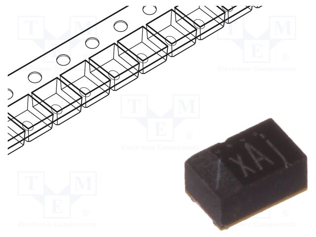 Capacitor: tantalum-polymer; 22uF; 10VDC; Case: P; 0805; ESR: 200mΩ