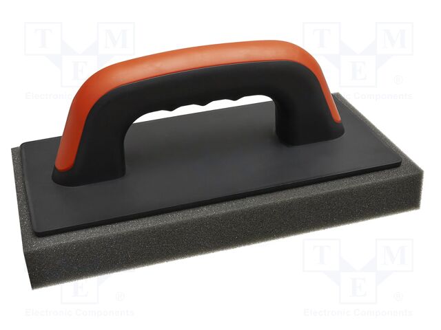 Finishing trowel; with sponge; L: 250mm; W: 130mm; Thk: 30mm